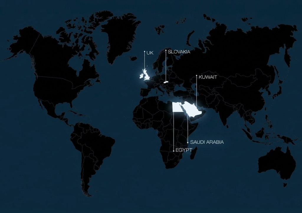 XTOPIA global presence map
