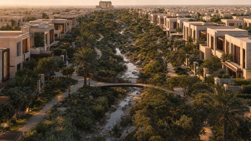 Al Remal aerial render